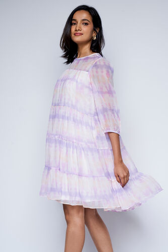 Tie-Dye Purple Dress, Purple, image 1